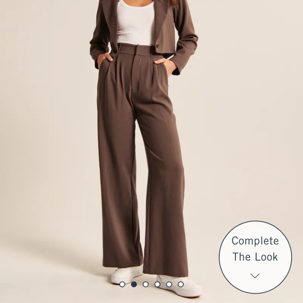 Abercrombie Tailored Wide Leg Pants